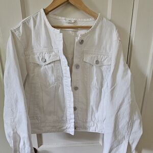 Blank NYC Crisp White Denim Jacket